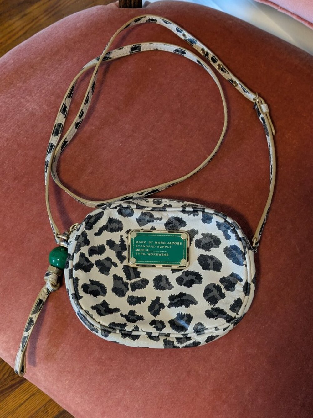 Marc by Marc Jacobs Leopard Print Leather Mini Crossbody Bag